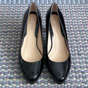 Beautiful Cole Haan Black Patent Pumps - Like New, Size 8